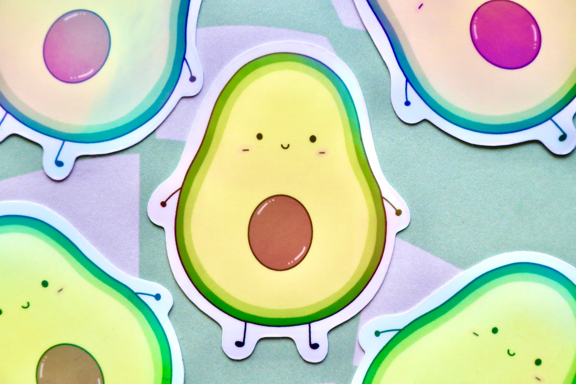 'Avocado' Die Cut Sticker