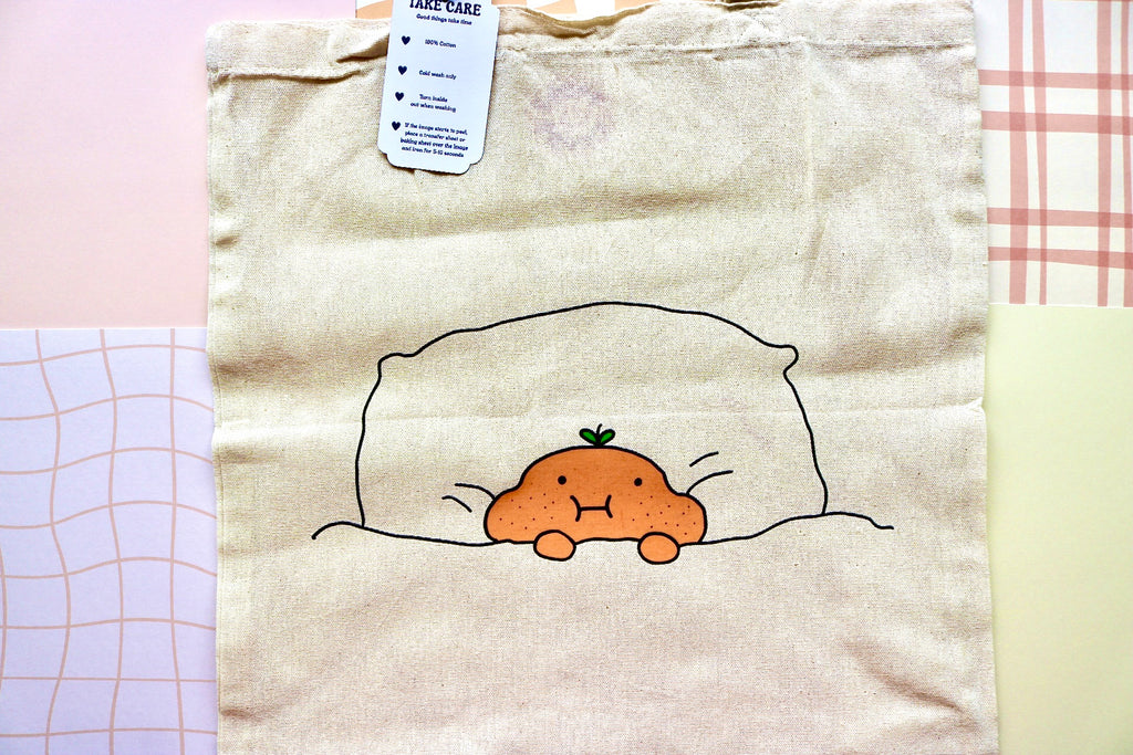 'Cosy Orange' Tote Bag
