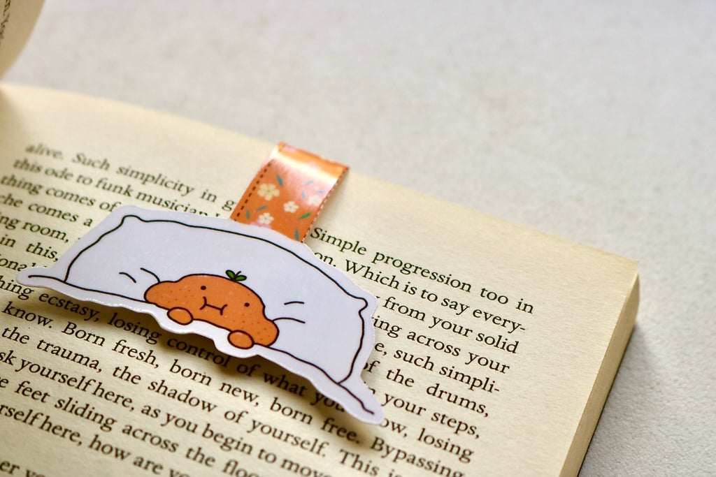 'Cosy Orange' Magnetic Bookmark