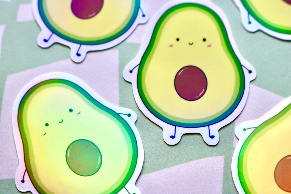 'Avocado' Die Cut Sticker