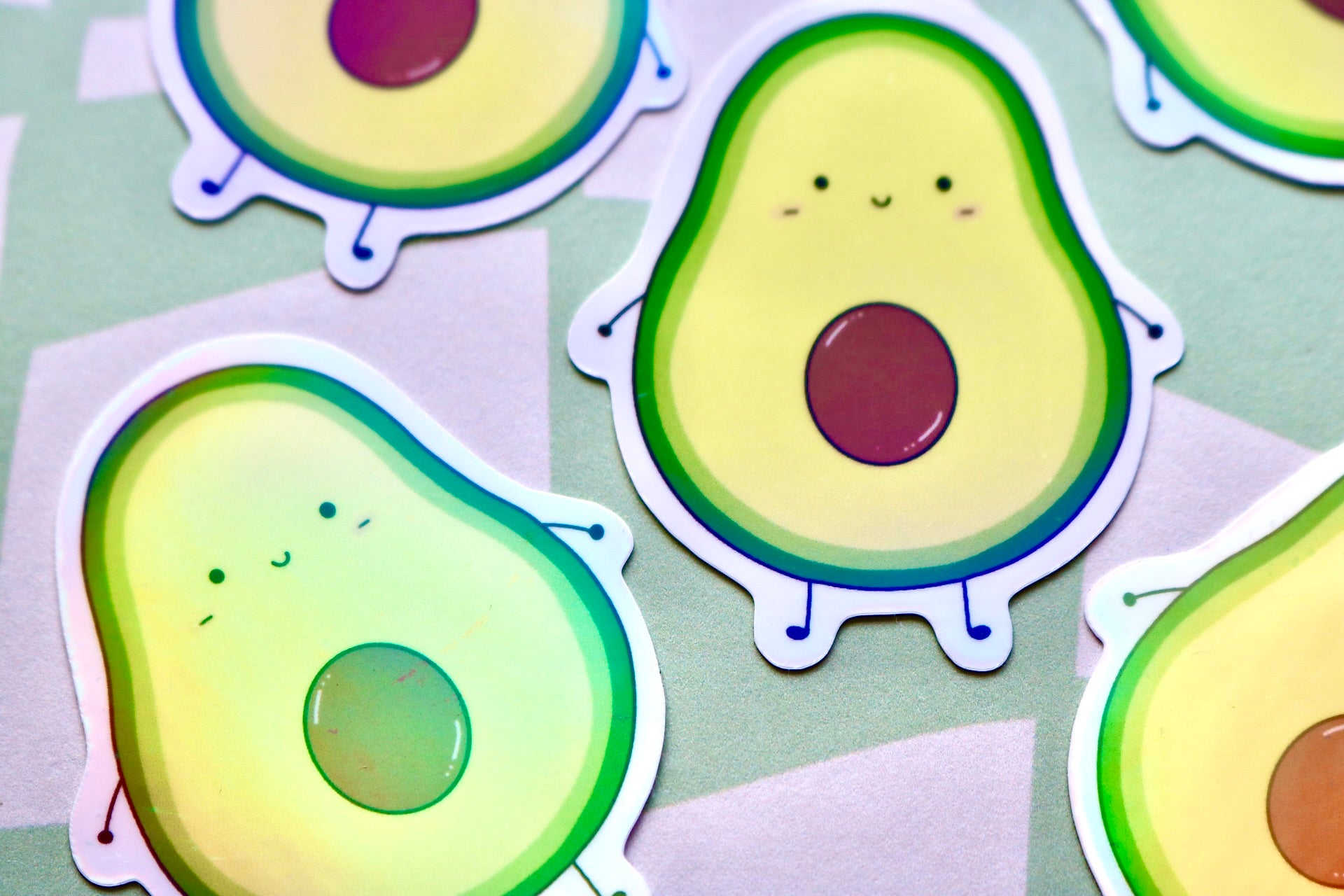 'Avocado' Die Cut Sticker