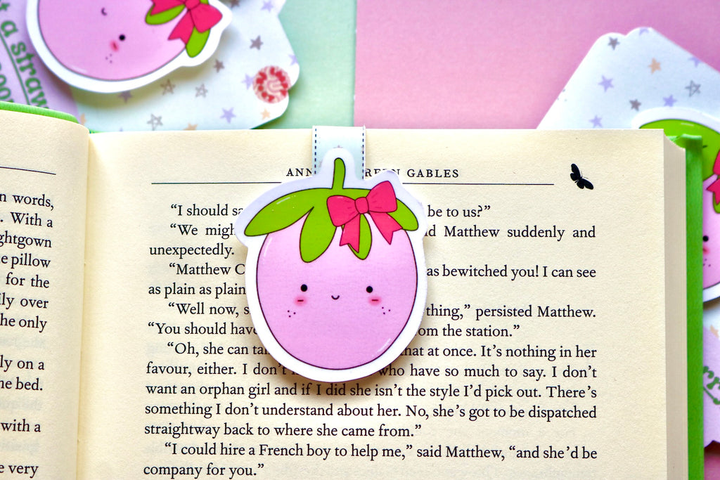 'Im Just A Strawberry' Magnetic Bookmark