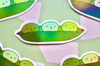 '3 Peas in a pod' Die Cut Sticker