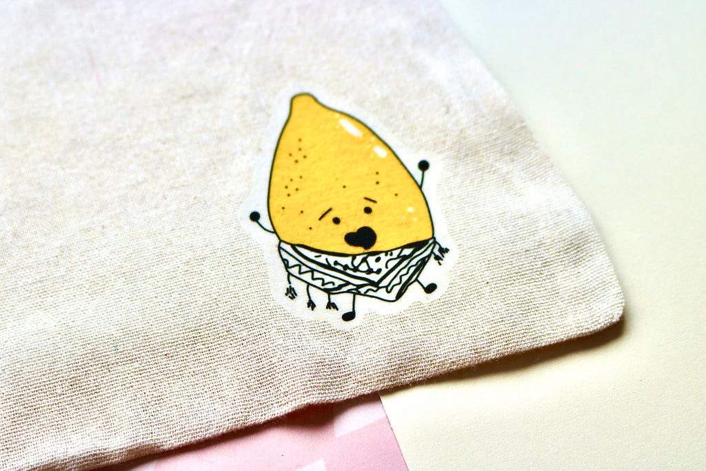 'Lemon Keffiyeh' Tote Bag