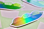 '3 Peas in a pod' Die Cut Sticker