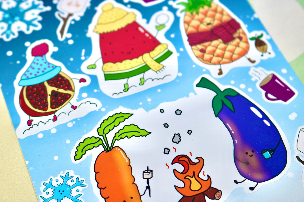 'Winter Froot' Sticker Sheet