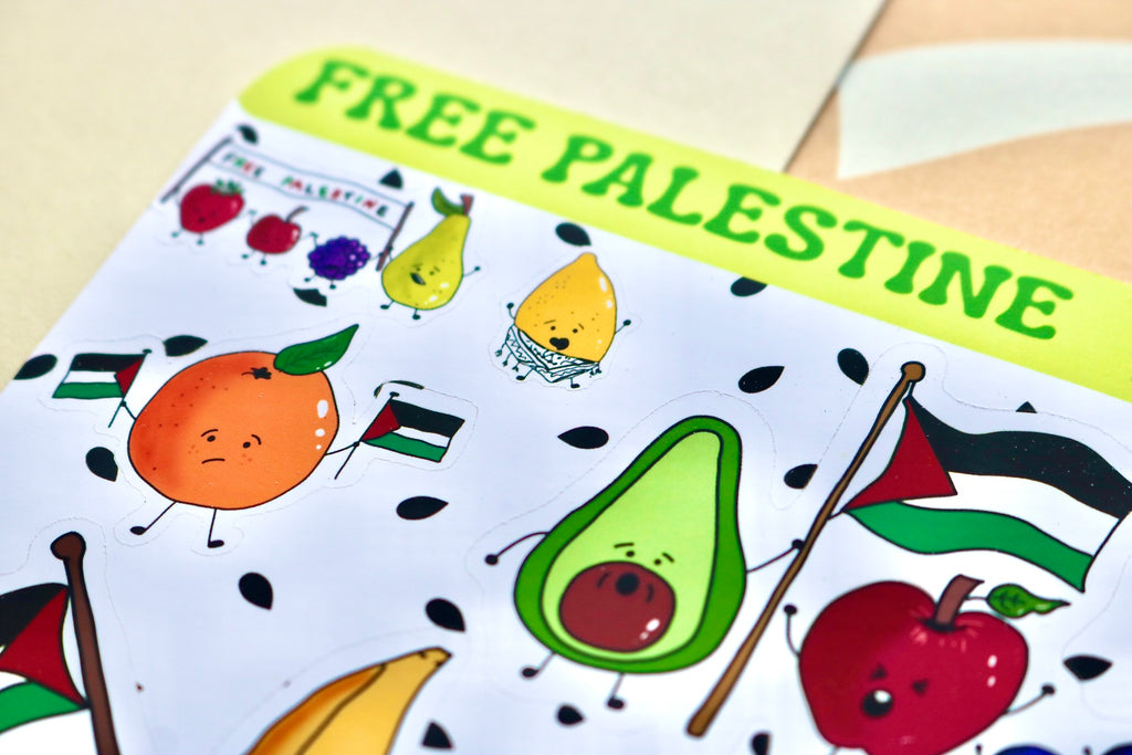 'Free Palestine' Sticker Sheet