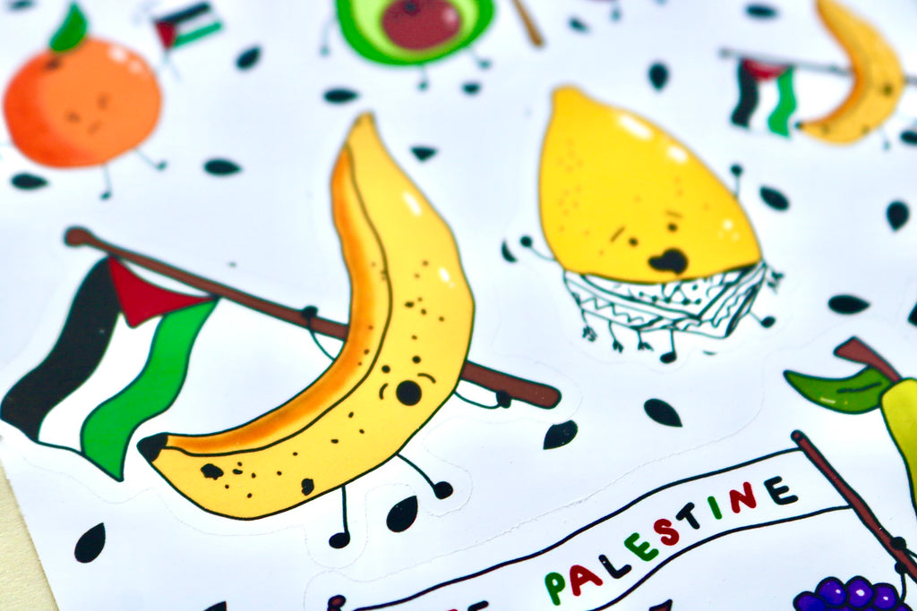 'Free Palestine' Sticker Sheet