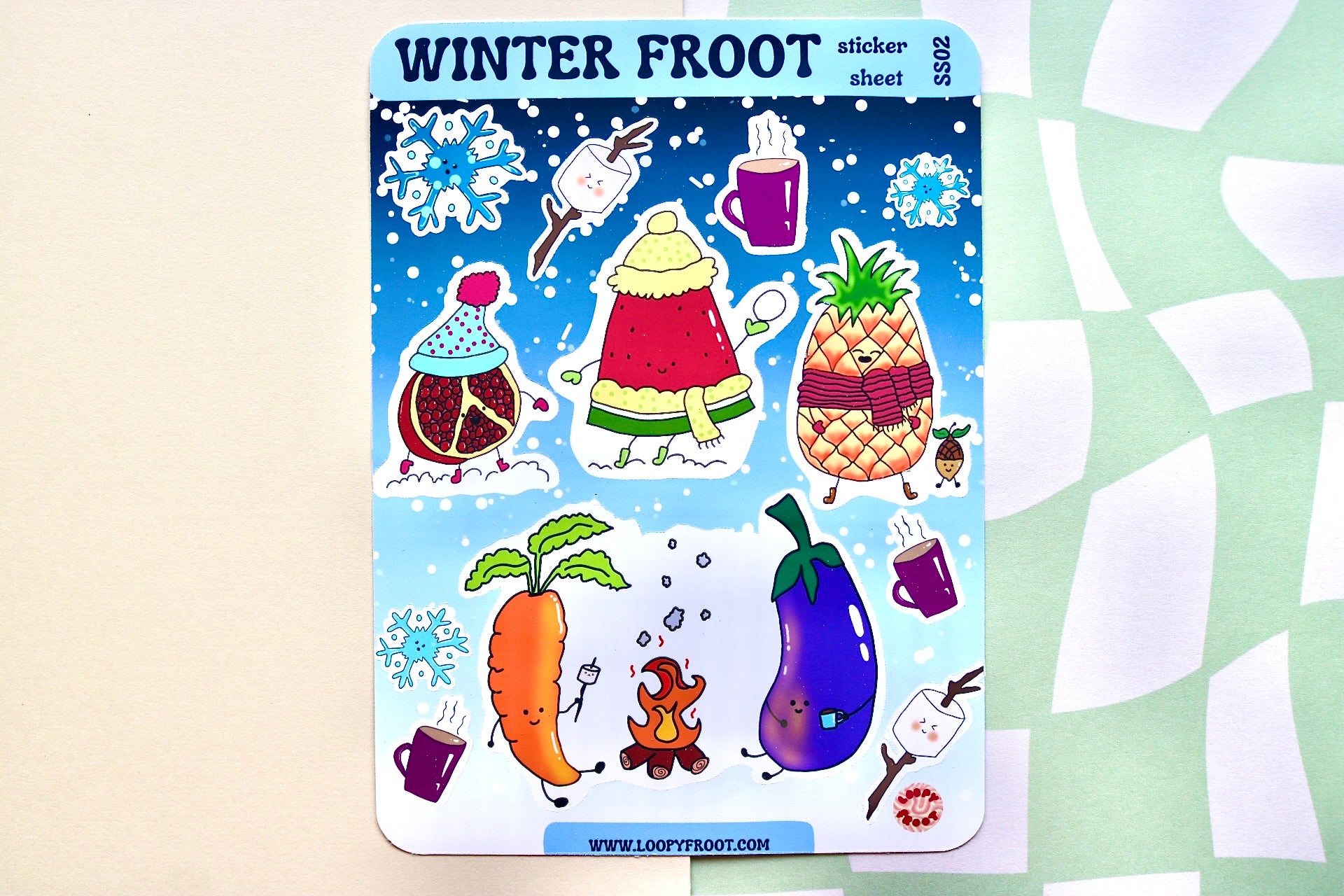 'Winter Froot' Sticker Sheet